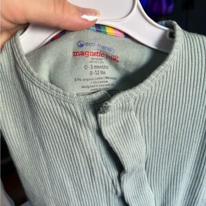 Magnetic Me Eco-Friendly Onesie in Soft Green